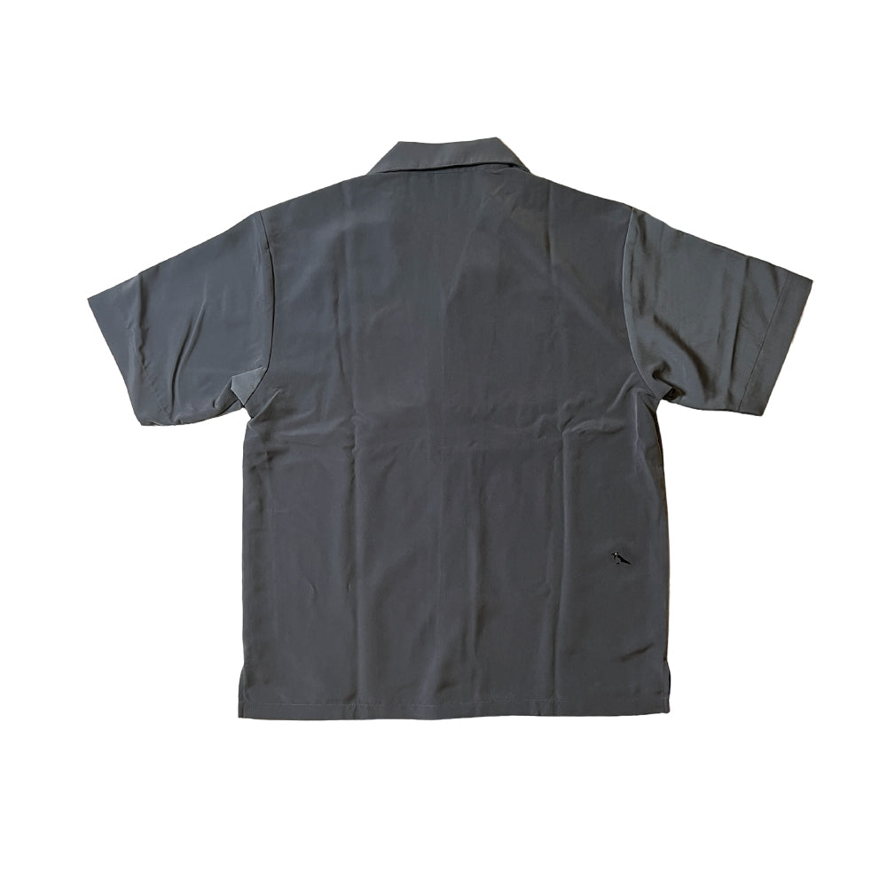 シルキーシャツ【ストーンブルー】 — MONOCHROME