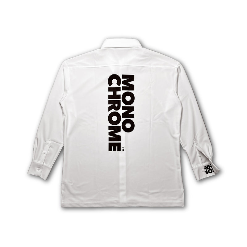 長袖ニットシャツ(White)