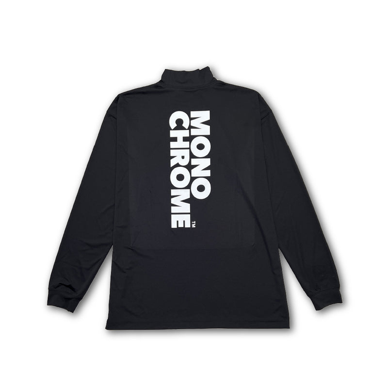 長袖モックネックシャツ