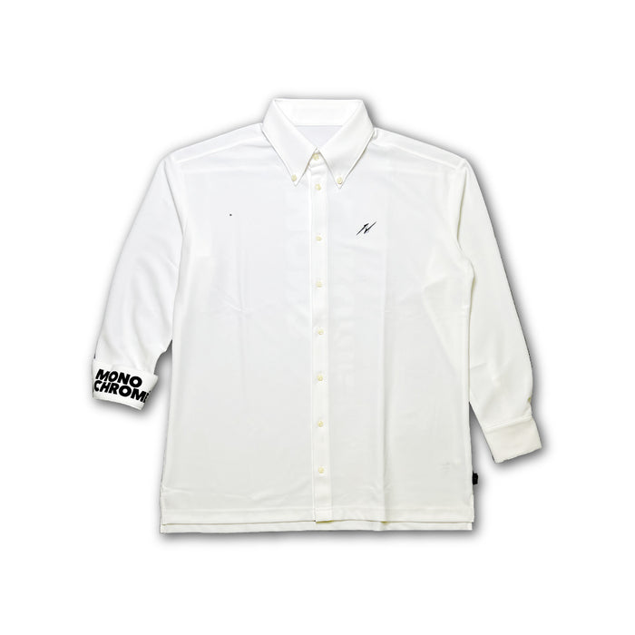 長袖ニットシャツ(White)