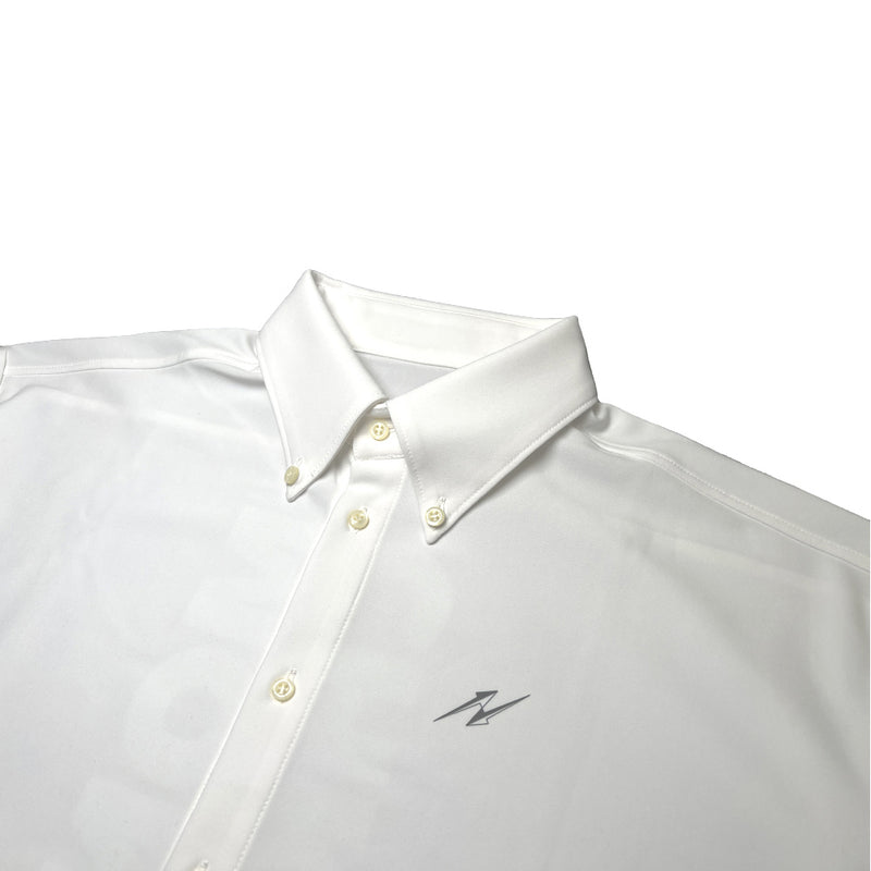 長袖ニットシャツ(White)