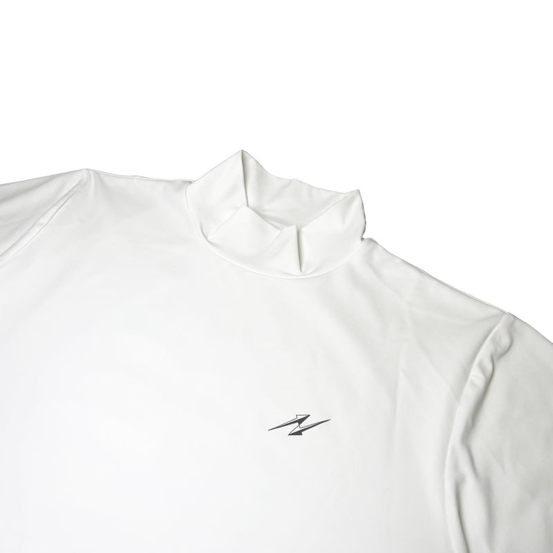 半袖モックネックシャツ